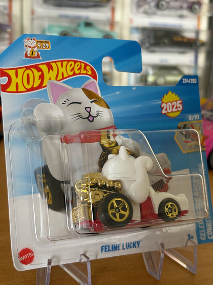 Hot Wheels Mainline / Feline Lucky / 2025 Celebration Racers 9/10 Short Card