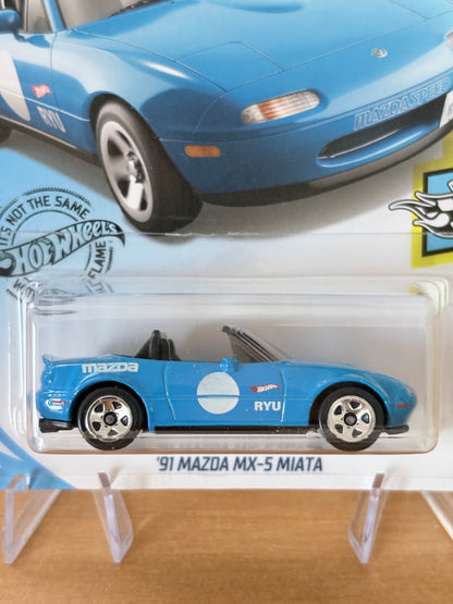 Hot Wheels '91 Mazda MX-5 Miata | 2018 HW Speed Graphics 4/10 BLUE