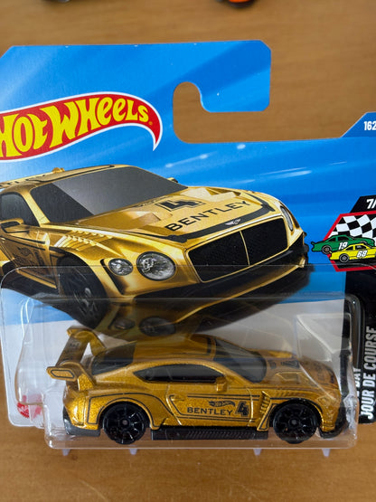 Hot Wheels Mainline / 2018 Bentley Continental GT3 / 2025 HW Race Day 7/10 GOLD Short Card