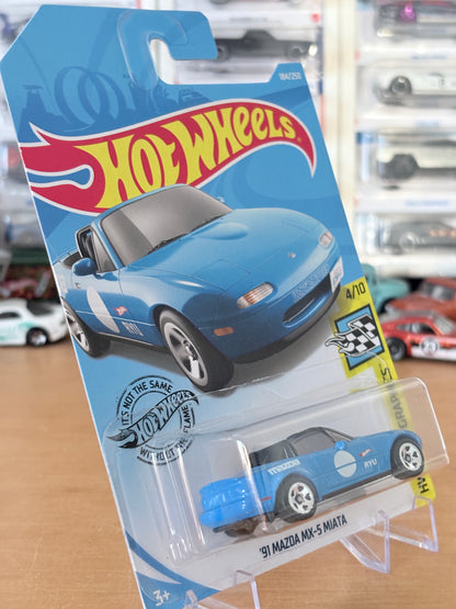 Hot Wheels '91 Mazda MX-5 Miata | 2018 HW Speed Graphics 4/10 BLUE