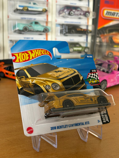 Hot Wheels Mainline / 2018 Bentley Continental GT3 / 2025 HW Race Day 7/10 GOLD Short Card