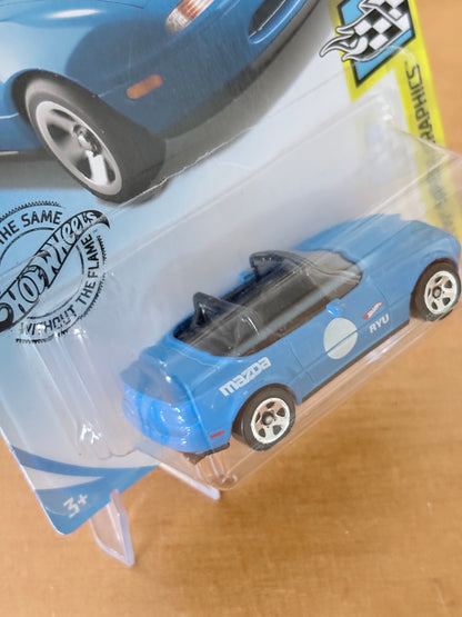 Hot Wheels '91 Mazda MX-5 Miata | 2018 HW Speed Graphics 4/10 BLUE