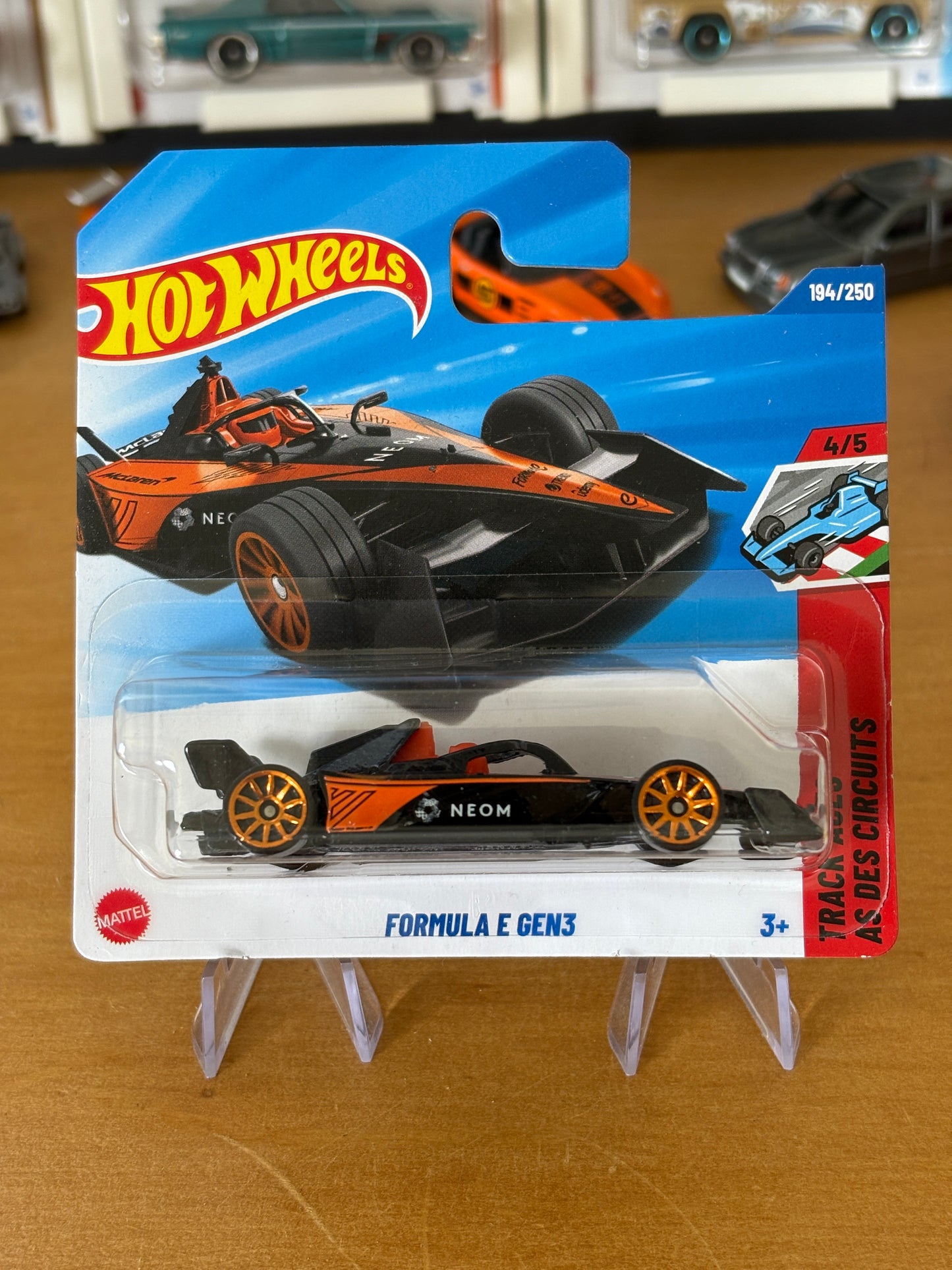 Hot Wheels Mainline / Formula E Gen3 / 2025 HW Track Aces 4/5 Short Card