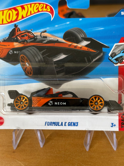 Hot Wheels Mainline / Formula E Gen3 / 2025 HW Track Aces 4/5 Short Card