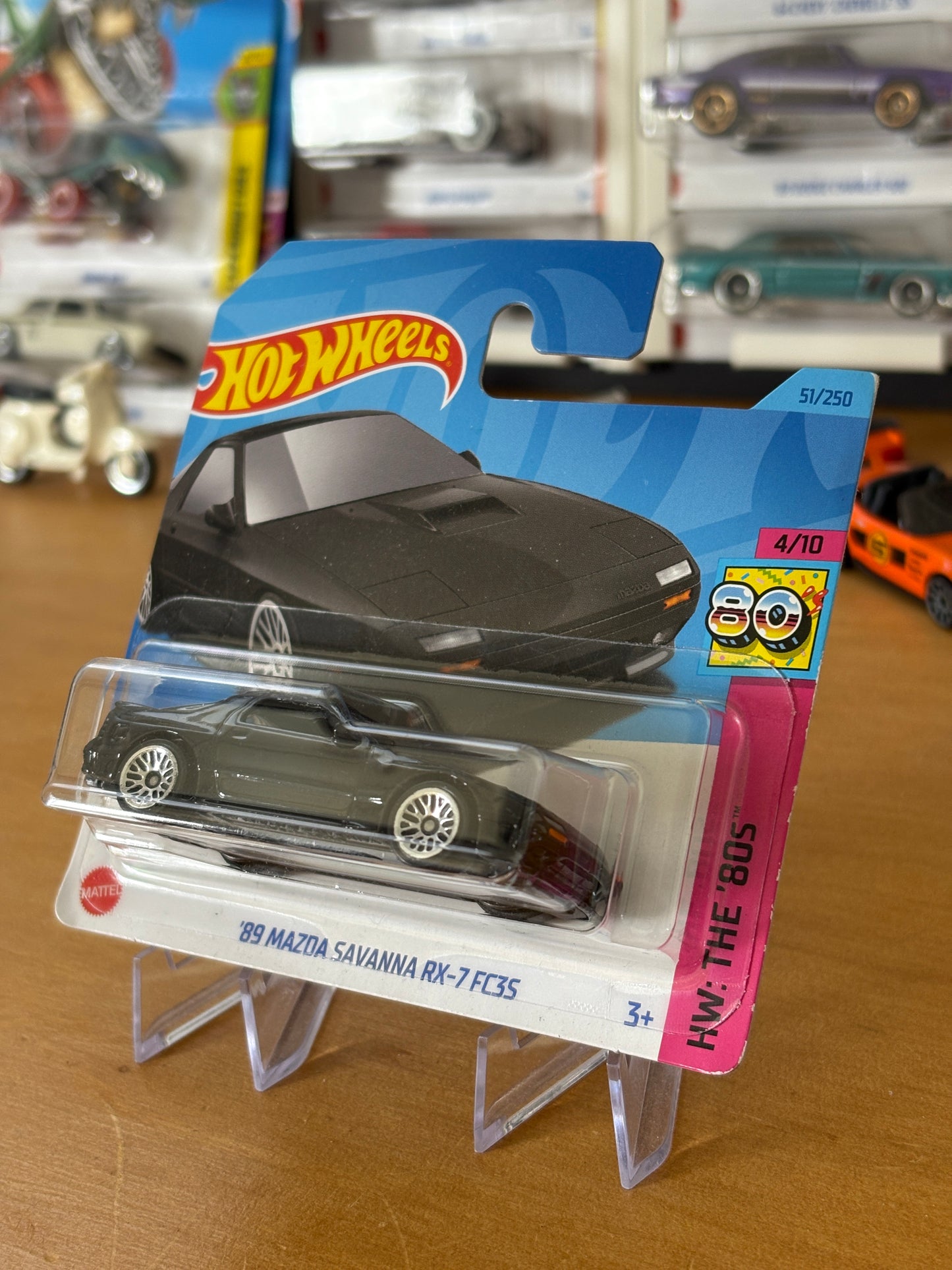 Hot Wheels Mainline / '89 Mazda Savanna RX-7 FC35 / 2023 HW The 80s 4/10 Short Card