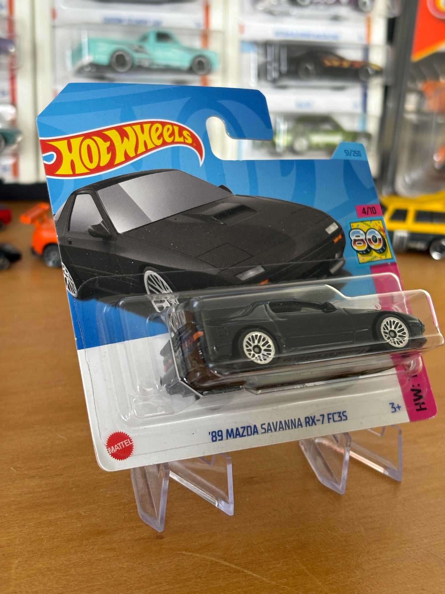 Hot Wheels Mainline / '89 Mazda Savanna RX-7 FC35 / 2023 HW The 80s 4/10 Short Card
