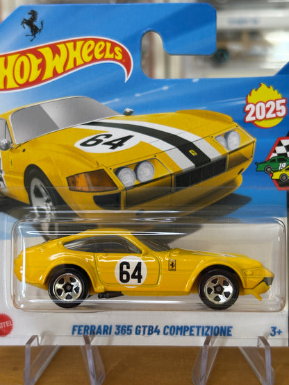 Hot Wheels Mainline / Ferrari 365 GTB4 Competizione / 2025 Race Day 10/10 YELLOW Short Card