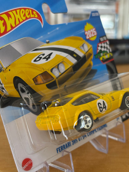 Hot Wheels Mainline / Ferrari 365 GTB4 Competizione / 2025 Race Day 10/10 YELLOW Short Card
