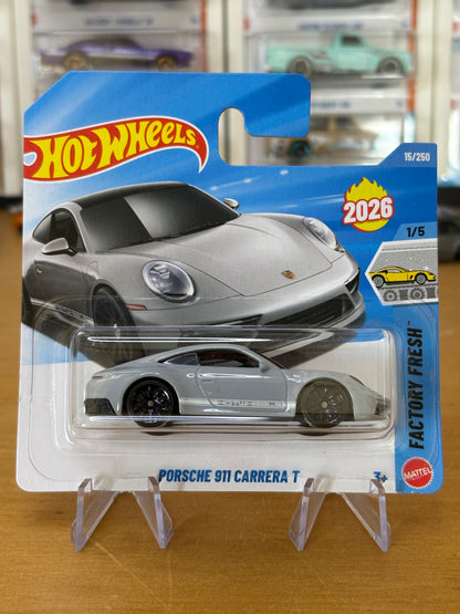 Hot Wheels Mainline / Porsche 911 Carrera T / 2026 Factory Fresh 1/5 Short Card
