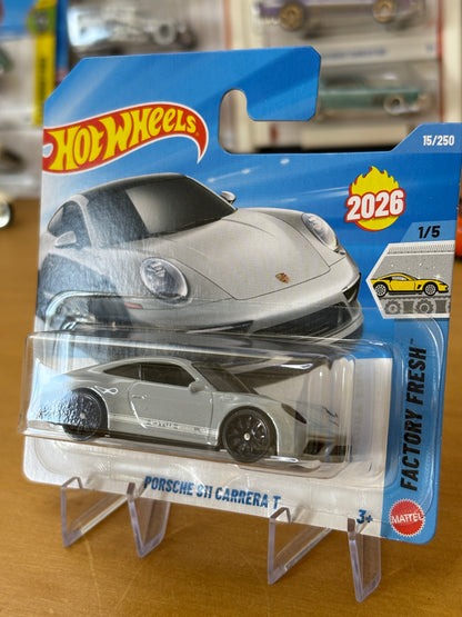 Hot Wheels Mainline / Porsche 911 Carrera T / 2026 Factory Fresh 1/5 Short Card