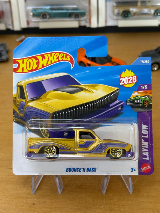 Hot Wheels Mainline / Bounce'n Bass / 2026 Layin' Low 1/5 Short Card