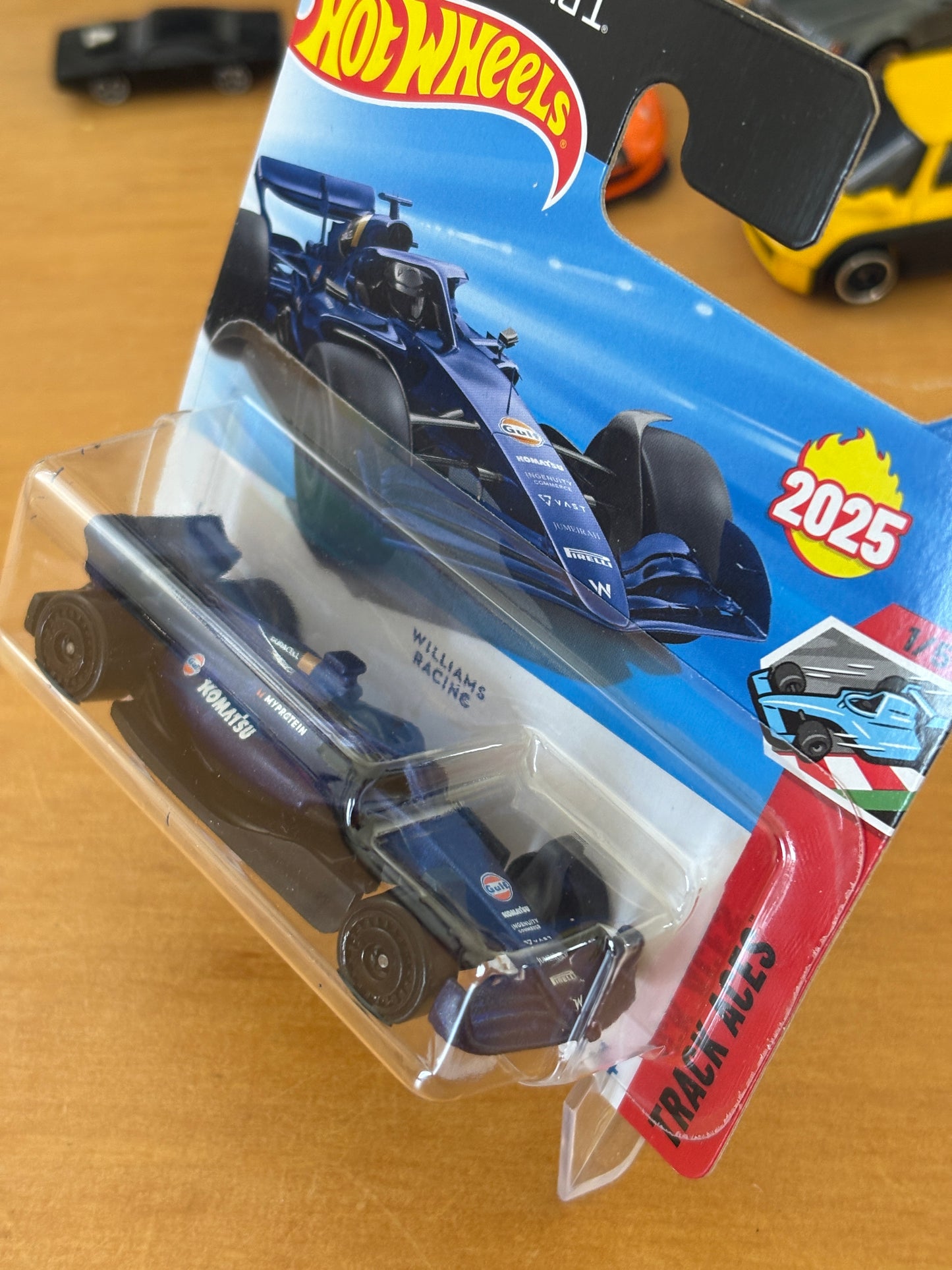 Hot Wheels Mainline / F1 Williams Racing / 2025 HW Track Aces 1/5 Short Card