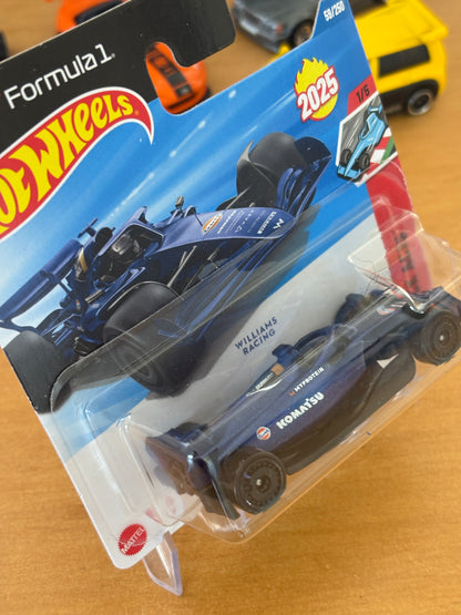 Hot Wheels Mainline / F1 Williams Racing / 2025 HW Track Aces 1/5 Short Card