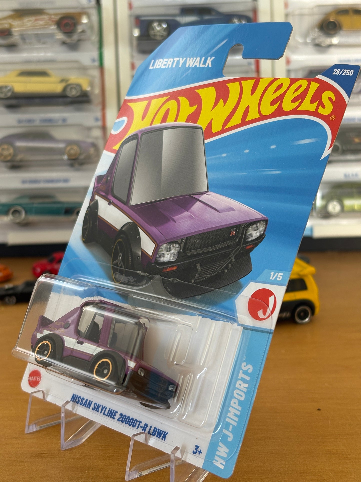 Hot Wheels Mainline / Nissan Skyline 2000GT-R LBWK / 2025 HW J-Imports 1/5 Purple