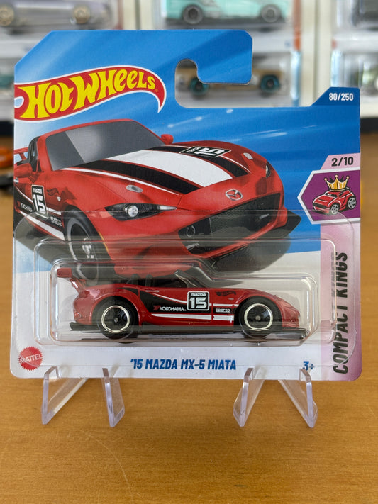 Hot Wheels Mainline / '15 Mazda MX-5 Miata / 2025 HW Compact Kings 2/10 Short Card