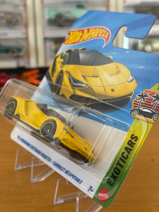 Hot Wheels Mainline / '16 Lamborghini Centenario Roadster  / 2025 HW Exoticars 1/10 Short Card