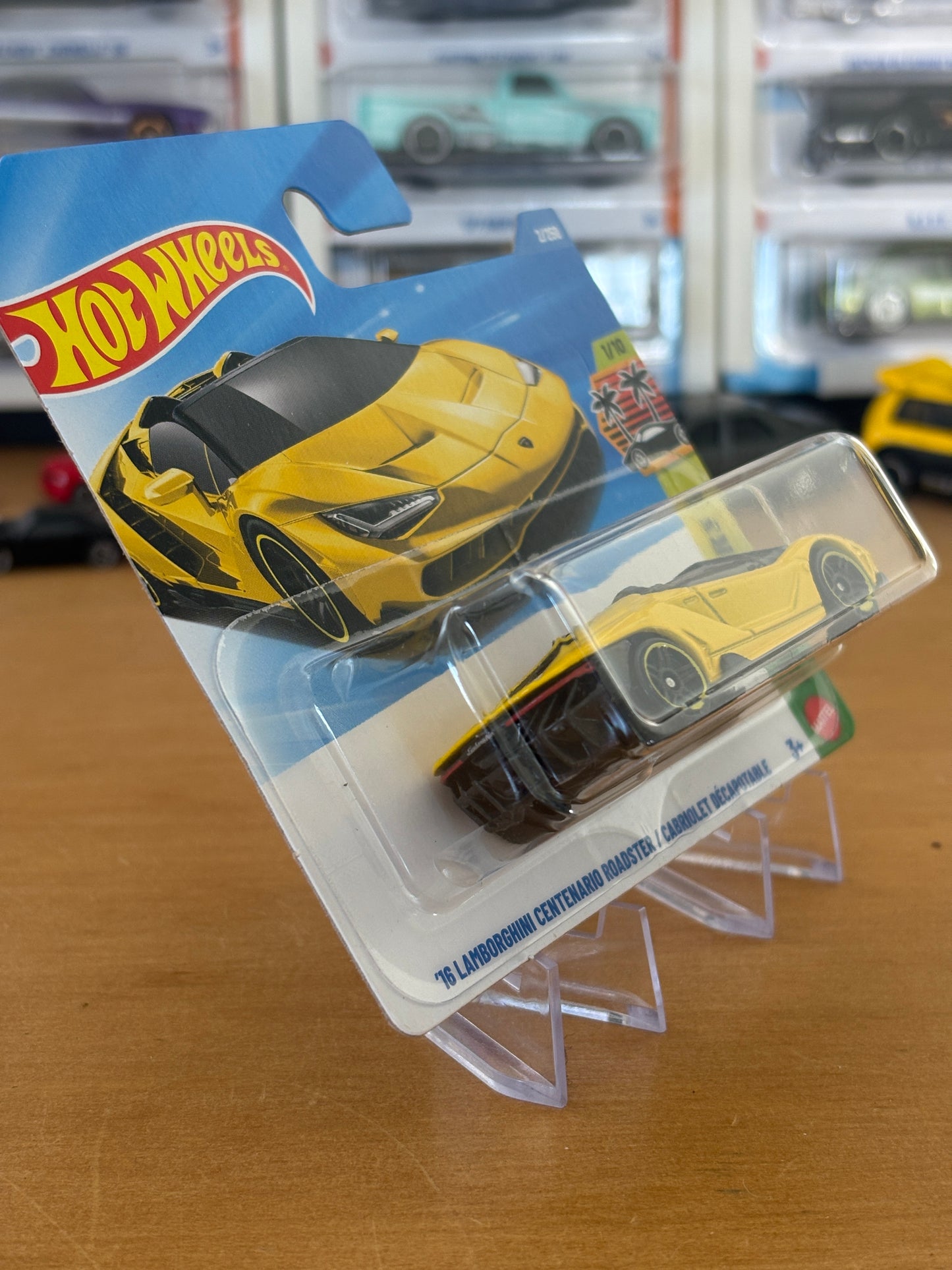 Hot Wheels Mainline / '16 Lamborghini Centenario Roadster  / 2025 HW Exoticars 1/10 Short Card