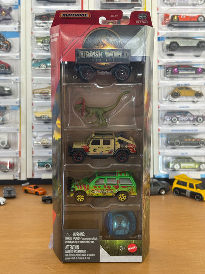 Matchbox Mainline 5-Pack / 2025 Jurassic Park