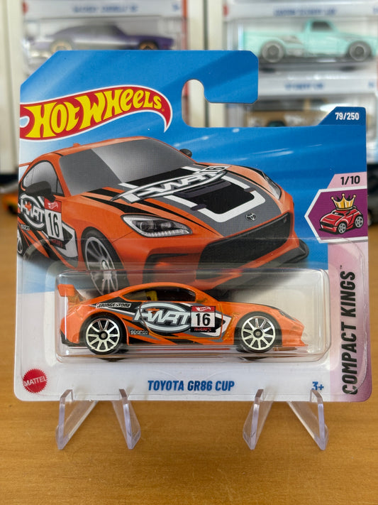 Hot Wheels Mainline / Toyota GR86 Cup - Orange / 2025 HW Compact Kings 1/10 Short Card