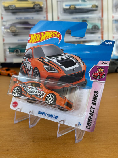 Hot Wheels Mainline / Toyota GR86 Cup - Orange / 2025 HW Compact Kings 1/10 Short Card