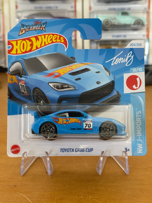 Hot Wheels Mainline / Toyota GR86 Cup / 2024 HW J-Imports 10/10 Short Card BLUE