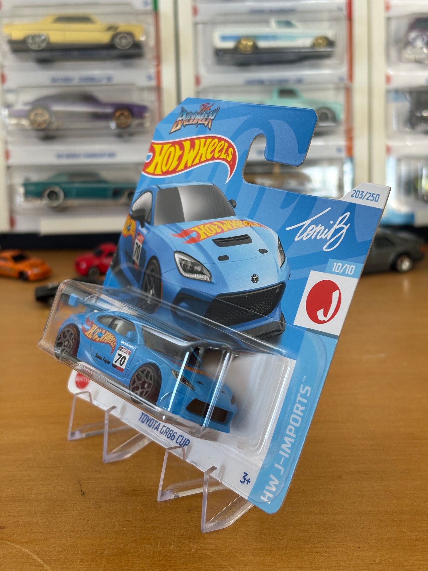 Hot Wheels Mainline / Toyota GR86 Cup / 2024 HW J-Imports 10/10 Short Card BLUE