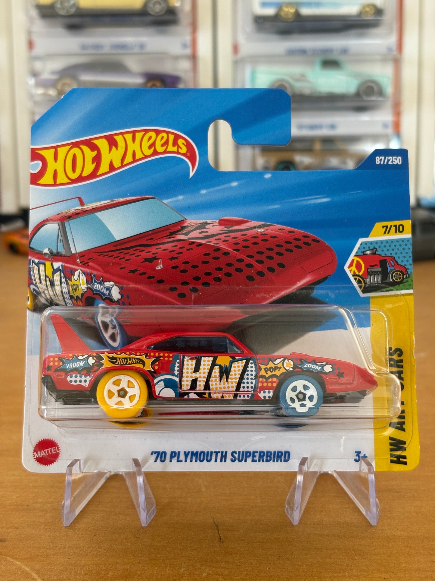 Hot Wheels Mainline / '70 Plymouth Superbird / 2025 HW Art Cars 7/20 Short Card
