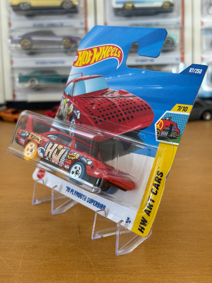 Hot Wheels Mainline / '70 Plymouth Superbird / 2025 HW Art Cars 7/20 Short Card