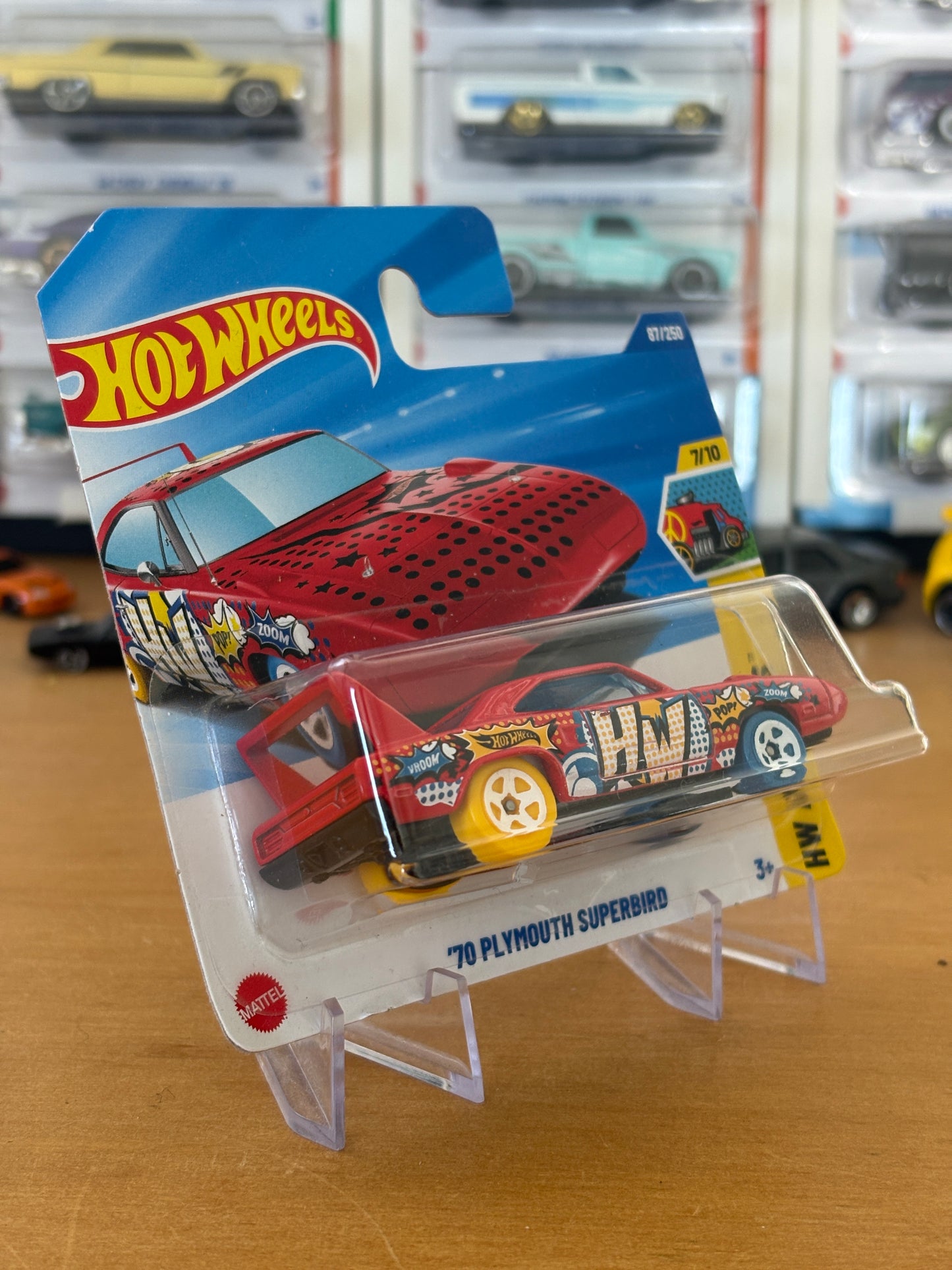 Hot Wheels Mainline / '70 Plymouth Superbird / 2025 HW Art Cars 7/20 Short Card