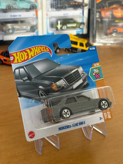 Hot Wheels Mainline / Mercedes-Benz 500 E / 2025 HW: 70's vs. 90's 3/10 Short Card SILVER