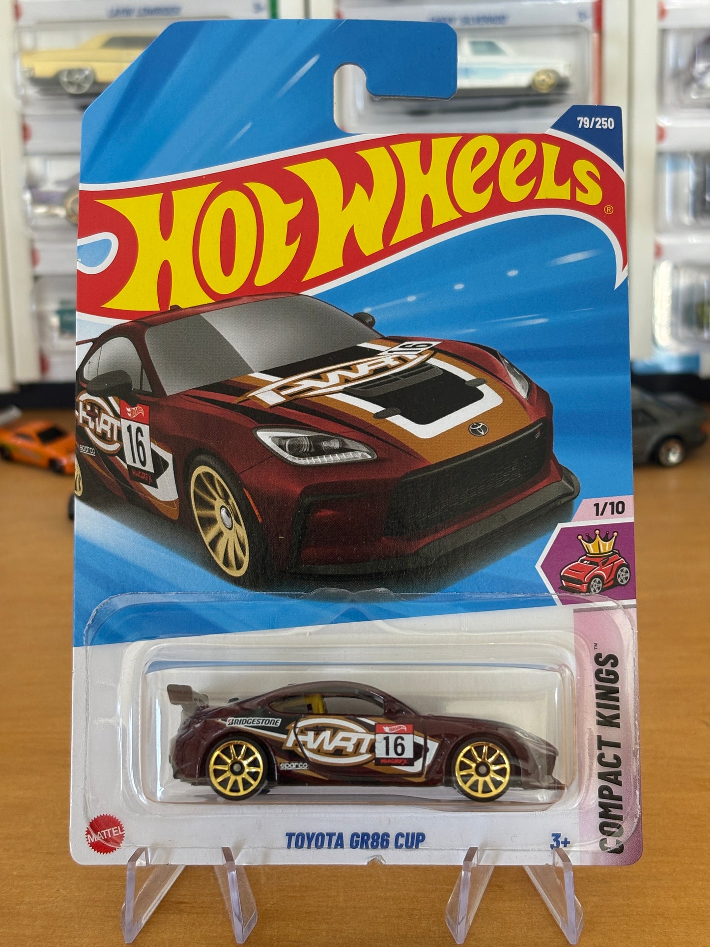 Hot Wheels Mainline / Toyota GR86 Cup - Orange / 2025 HW Compact Kings 1/10 Short Card