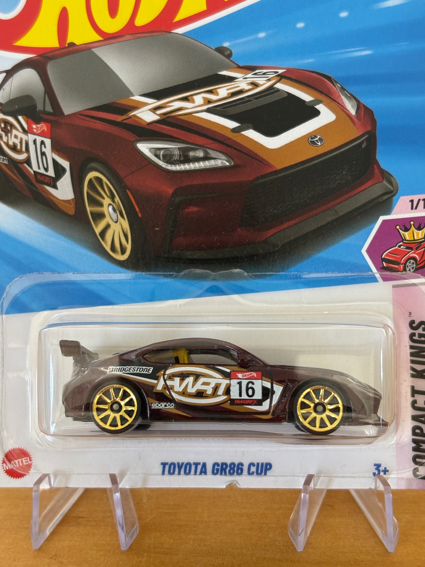 Hot Wheels Mainline / Toyota GR86 Cup - Orange / 2025 HW Compact Kings 1/10 Short Card