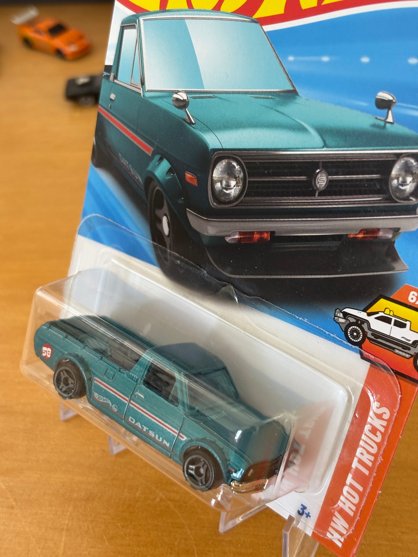 Hot Wheels Mainline / 1975 Datsun Sunny Truck (B120) / 2025 HW Hot Trucks 6/10