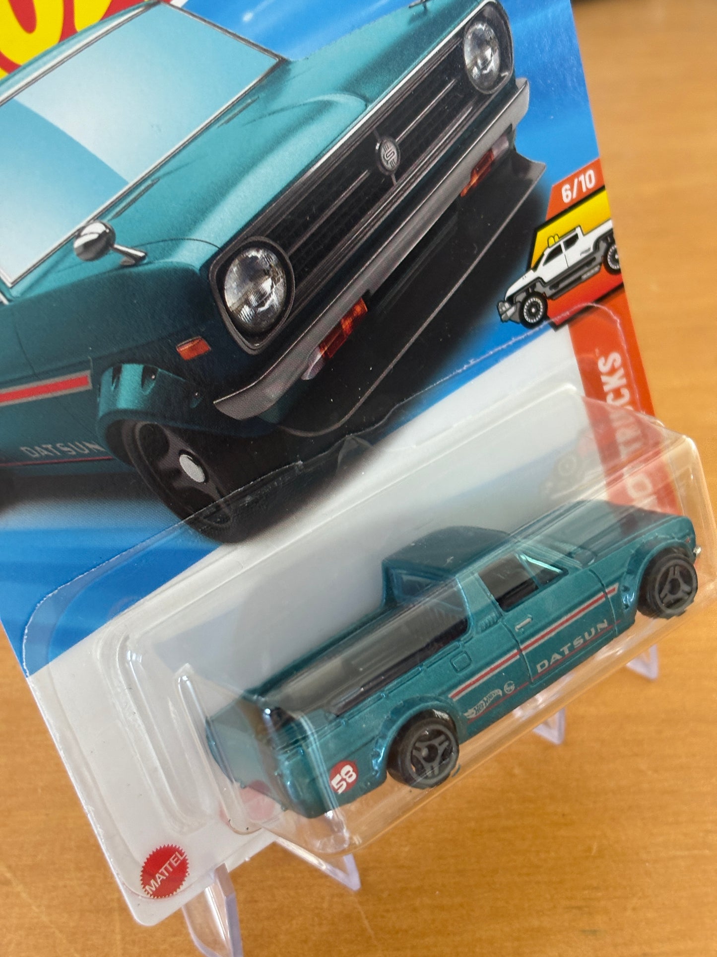 Hot Wheels Mainline / 1975 Datsun Sunny Truck (B120) / 2025 HW Hot Trucks 6/10