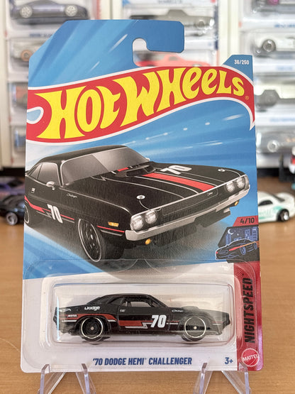 Hot Wheels Mainline | '70 Dodge Hemi Challenger | 2026 Nightspeed 4/10 (BLACK)