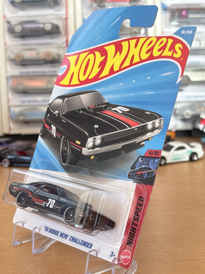 Hot Wheels Mainline | '70 Dodge Hemi Challenger | 2026 Nightspeed 4/10 (BLACK)