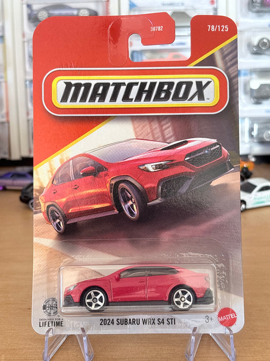 Matchbox Mainline 2024 Subaru WRX S4 STI | 2026 31/125 Subaru Official RED