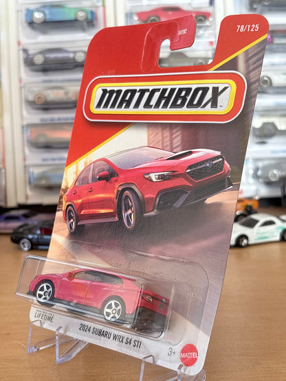Matchbox Mainline 2024 Subaru WRX S4 STI | 2026 31/125 Subaru Official RED