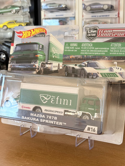 Hot Wheels Mazda 787B Sakura Sprinter | Team Transport #16