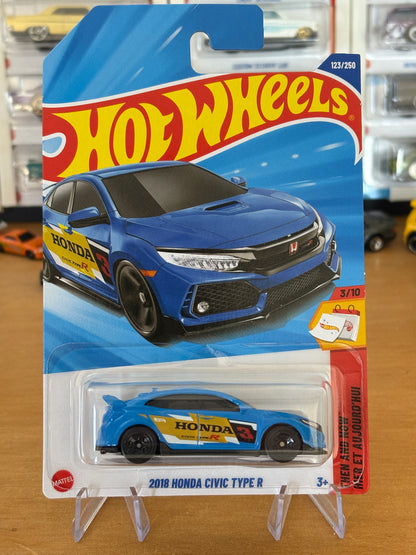 Hot Wheels Mainline / 2018 Honda Civic Type R / 2025 Then And Now 3/10
