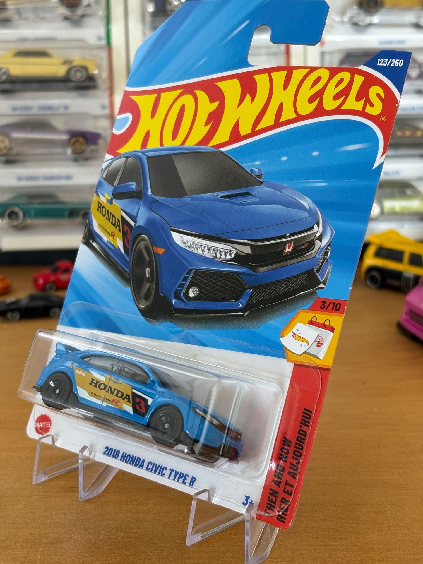 Hot Wheels Mainline / 2018 Honda Civic Type R / 2025 Then And Now 3/10