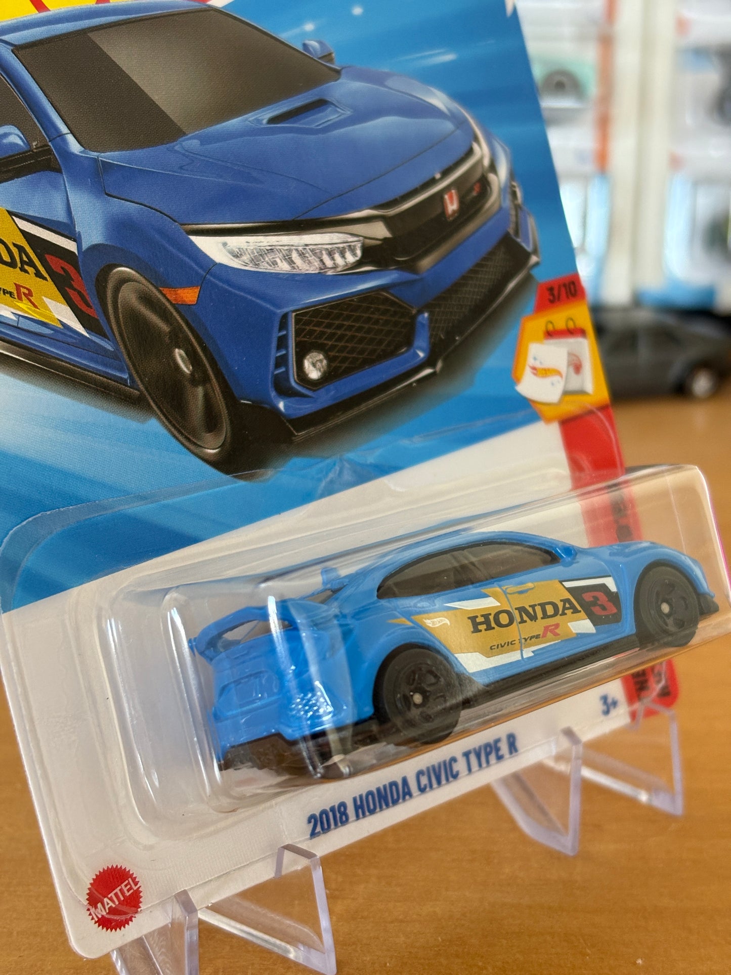 Hot Wheels Mainline / 2018 Honda Civic Type R / 2025 Then And Now 3/10