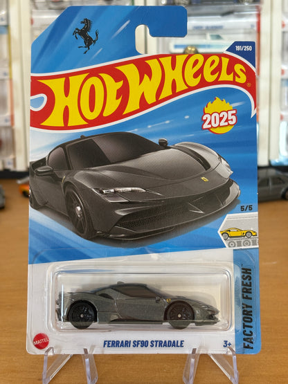 Hot Wheels Mainline / Ferrari SF90 Stredale / 2025 HW: Factory Fresh 5/5 GREY