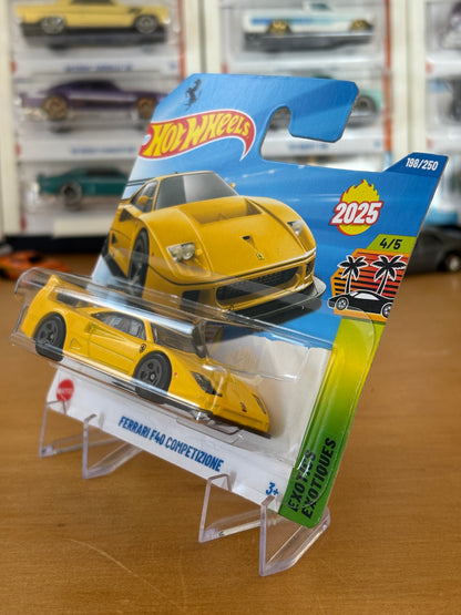 Hot Wheels Mainline / Ferrari F40 Competizione / 2025 Exotics 4/5 Short Card YELLOW