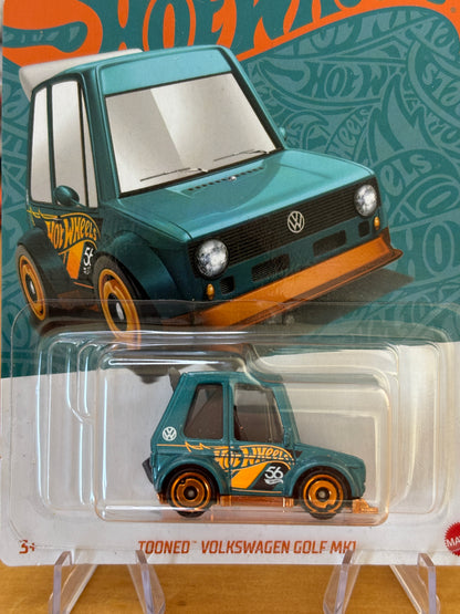 Hot Wheels Mainline / Tooned Volkswagen Golf Mk1 / 2024 Anniversary set 4/6