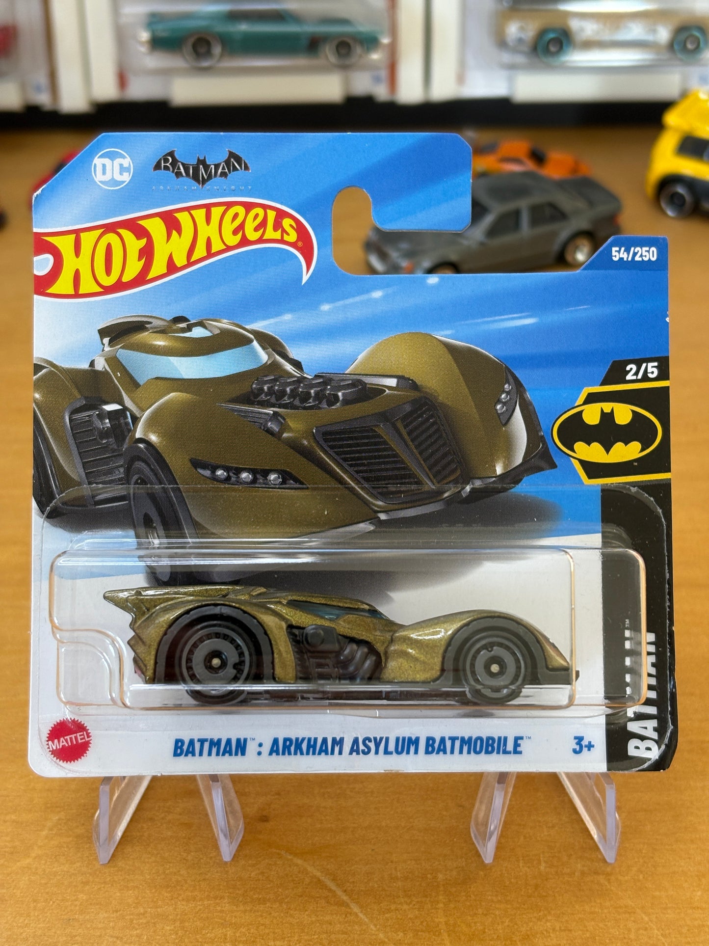 Hot Wheels Mainline / BATMAN: Arkham Asylum Batmobile / 2024 Batman 2/5 Short Card