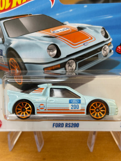 Hot Wheels Mainline / Ford RS200/ 2025 Peak Pursuit 9/10 Short Card