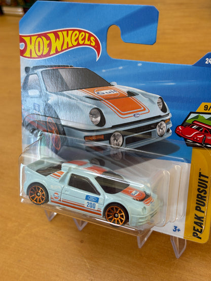 Hot Wheels Mainline / Ford RS200/ 2025 Peak Pursuit 9/10 Short Card