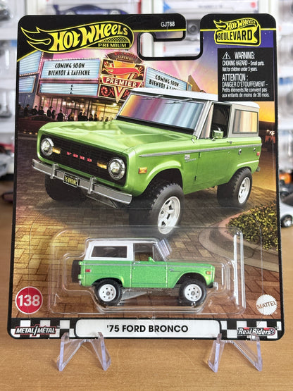 Hot Wheels '73 Ford Bronco Boulevard #138 Premium Diecast