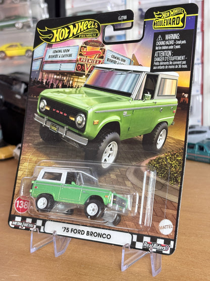 Hot Wheels '73 Ford Bronco Boulevard #138 Premium Diecast